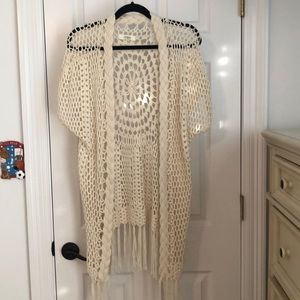 💥Off White Crochet Cardigan